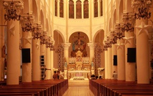 'Nhà thờ hồng' Tân Định 150 tuổi độc nhất ở TP.HCM có gì đặc biệt?