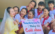 Bộ ảnh 'Trường tiểu học có 2 thầy cô cưới nhau' gây sốt mạng xã hội