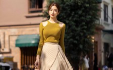 Áo khoét vai tôn đôi vai nhỏ nhắn cho người mặc