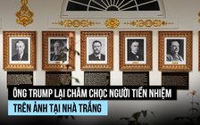 Ông Trump lại châm chọc người tiền nhiệm trên ảnh tại Nhà Trắng