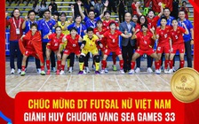 Thùy Trang cùng đội tuyển futsal nữ Việt Nam đoạt HCV SEA Games lịch sử: Tuyệt vời!