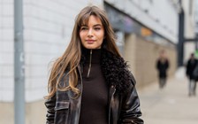 Áo len kéo khóa, nét thanh lịch từ cô gái thành thị