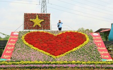 'Trái tim làng hoa' gây sốt ở Sa Đéc