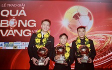 Hoàng Đức lập hat-trick Quả bóng vàng Việt Nam, Bích Thùy xúc động khi được vinh danh đặc biệt