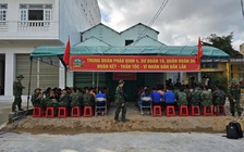 Nhà tránh lũ mới mọc lên ở hạ lưu thủy điện sông Ba Hạ: Dấu ấn thần tốc của bộ đội