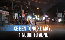 Tai nạn xe ben tông xe máy, đường Phan Văn Hớn ùn ứ