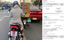 CSGT TP.HCM xử phạt 2 phụ nữ dán 'bùa' che biển số xe
