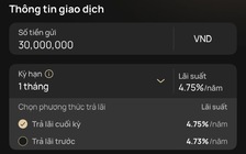 Ngân hàng lớn tham gia 'cuộc đua' lãi suất tiết kiệm