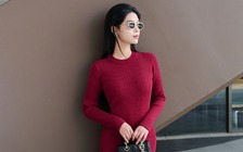 Váy len ôm body tôn dáng mà vẫn ấm áp cho thời điểm giao mùa