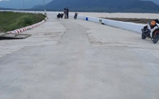 Mặt đập chính hồ chứa Sông Than ở Khánh Hòa xuất hiện vết nứt