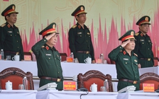 2 đại tướng kiểm tra hợp luyện diễu binh, diễu hành 50 năm đất nước thống nhất