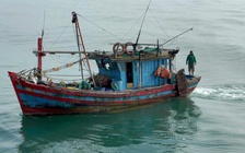 Phát hiện tàu cá dùng giã cào khai thác hải sản trái phép ở Quảng Trị