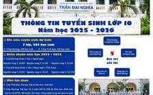Tuyển sinh lớp 10: Trường THCS-THPT Trần Đại Nghĩa tăng chỉ tiêu lớp 10