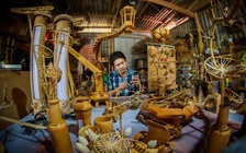 Sản phẩm thủ công mỹ nghệ độc đáo từ tre của kỹ sư điện