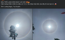 'Hào quang trên bầu trời miền Bắc' được chia sẻ trưa nay: Báo hiệu điều gì?