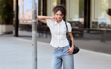 Quần ống rộng, quần jeans xanh... những chiếc quần thời thượng của mùa nắng