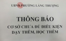 Hà Nội: Dừng hoạt động một trung tâm dạy thêm