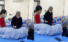 Xúc động mẹ 90 tuổi đến bệnh viện thăm hai con gái