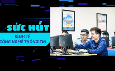 Sức hút của khối ngành kinh tế, công nghệ thông tin: ‘Làm việc tại nhà, lương tính bằng đô’