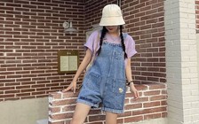 Phối đồ cá tính với những chiếc quần yếm