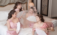 Lý Nhã Kỳ làm phù dâu, tuyên bố bất ngờ trong lễ cưới Hồ Quỳnh Hương