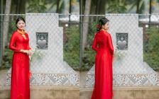 Cô dâu xúc động chụp ảnh bên mộ cha: Mong cha chứng kiến khoảnh khắc trọng đại