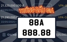 Biển số 88A-888.88 được đấu giá hơn 21 tỉ đồng