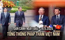 Ngày đầu Tổng thống Pháp thăm Việt Nam: Ký hợp tác về vắc xin | Xem Nhã nhạc Cung đình Huế