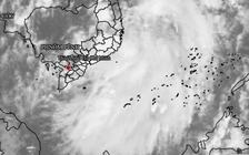 Vùng áp thấp gây mưa giông, gió giật cấp 7 trên Biển Đông