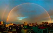 TP.HCM xuất hiện cầu vồng đôi chiều nay