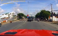 CSGT Vĩnh Long xác minh clip xe tải chạy ngược chiều trên QL1