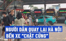 Người dân quay trở lại Hà Nội làm việc, các bến xe nhộn nhịp hơn thường ngày