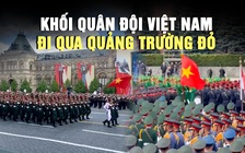 Cận cảnh khối Quân đội Việt Nam đi qua Quảng trường Đỏ tổng duyệt Lễ duyệt binh Nga