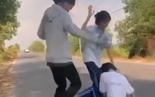 Xôn xao clip nữ sinh ở Củ Chi bị đánh hội đồng nhiều lần