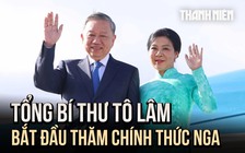 Xem 'Tiến quân ca' hùng tráng vang lên ở Moscow đón Tổng Bí thư Tô Lâm đến thăm Nga