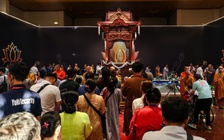 Ngày cuối chiêm bái xá lợi Phật ở chùa Thanh Tâm: 'Là hạnh phúc trong đời'