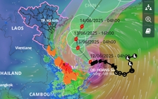 Bão số 1 gây mưa lớn trên 330mm ở Huế và Đà Nẵng