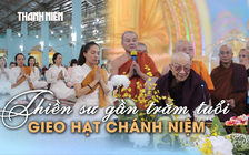 Thiền sinh xúc động trước Thiền sư gần trăm tuổi vẫn truyền thiền
