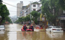 Mực nước của 25 con sông ở Trung Quốc vượt ngưỡng an toàn