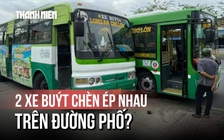 Làm rõ vụ xe buýt áp sát nhau, lao thẳng lên vỉa hè