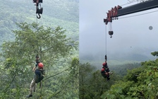 Cứu 2 du khách rơi xuống vực ở Vườn quốc gia Ba Vì