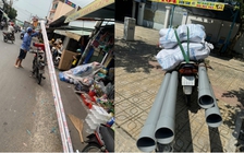 CSGT TP.HCM phạt hàng loạt 'xe tử thần' chở hàng cồng kềnh tung hoành đường phố