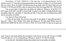 Thu hồi toàn quốc, tiêu hủy lô dầu gội có chứa thuốc diệt côn trùng