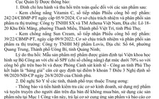 Thu hồi toàn quốc 2 kem chống nắng là hàng giả