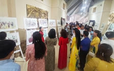 Triển lãm tranh ký họa của liệt sĩ tại Tượng đài Mẹ Việt Nam anh hùng