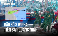Bão số 3 Wipha hạ cấp, còn cách Quảng Ninh hơn 200 km