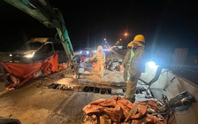 Thi công ngày đêm sửa chữa cao tốc TP.HCM - Long Thành