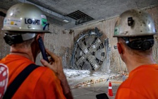 Bộ đôi 'quái vật' đã đào được 3.000 m hầm ngầm metro Nhổn - ga Hà Nội