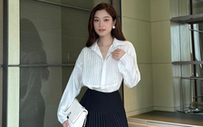 Áo sơ mi xếp ly, nét mới lạ trong tủ đồ của nàng công sở