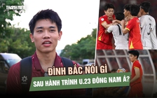 Cầu thủ xuất sắc nhất U.23 Đông Nam Á về nước với những vết xước trên cổ